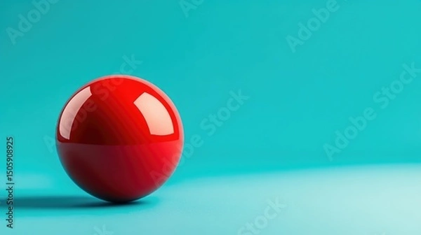 Fototapeta Red Marble Ball