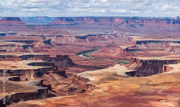 Fototapeta View of Colorado River basin from Dead Horse Point, Moab, Utah, USA