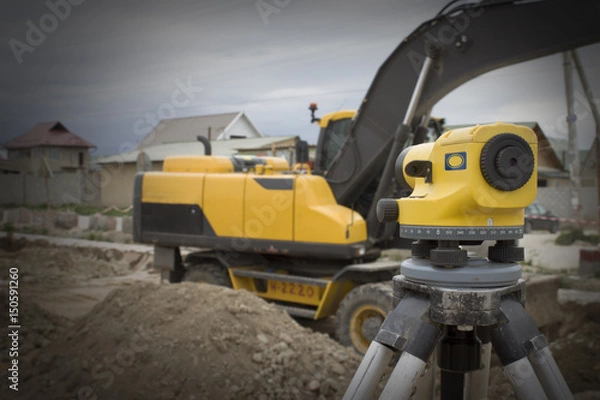 Obraz Theodolite on tripod