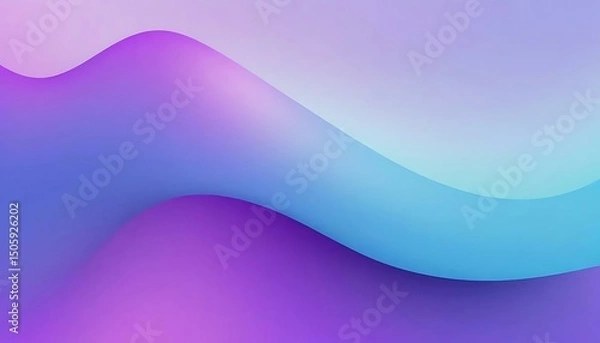 Fototapeta Waves of vibrant gradient hues smoothly transition creating a calming, visually appealing backdrop.