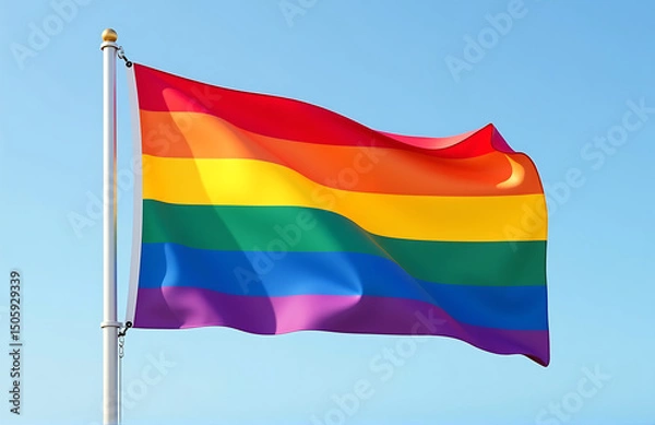 Obraz rainbow colored lgbt pride flag symbol sexual minorities tolerance lgbtq community