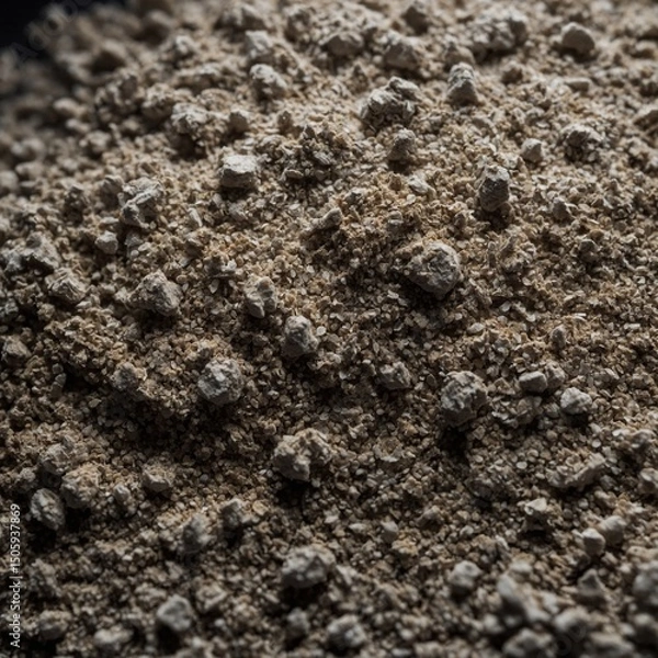 Obraz Surface-level view showing powder texture inside compact.