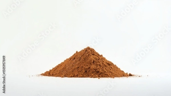 Fototapeta a pile of dirt sitting on top of a white surface