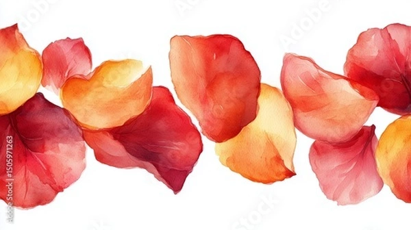 Fototapeta Background of red rose petals