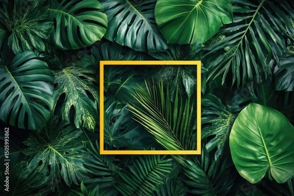 Obraz Tropical leaf frame