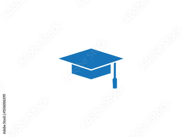 Fototapeta Graduation cap icon and illustration design vector design 