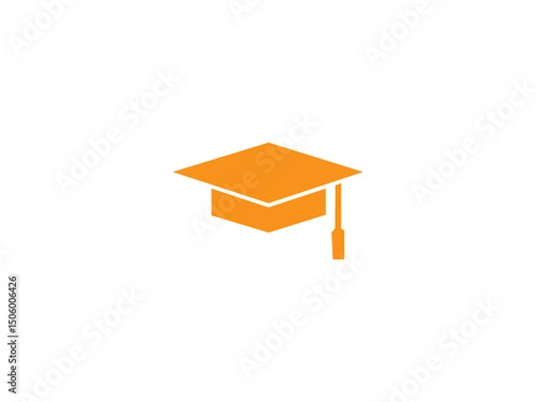 Fototapeta Graduation cap icon and illustration design vector design 