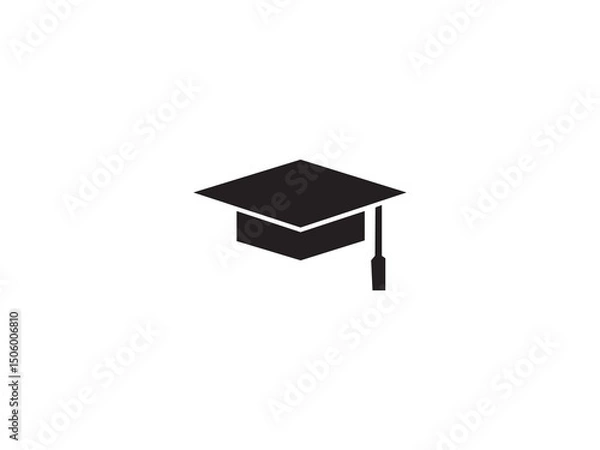 Fototapeta Graduation cap icon and illustration design vector design 