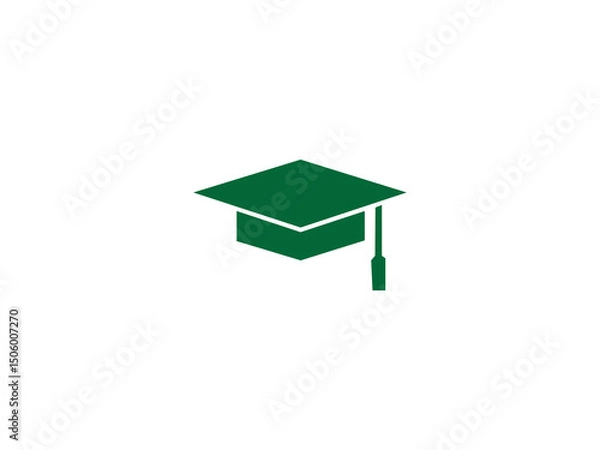 Fototapeta Graduation cap icon and illustration design vector design 