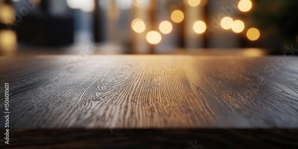 Obraz Wooden Table with Backlights