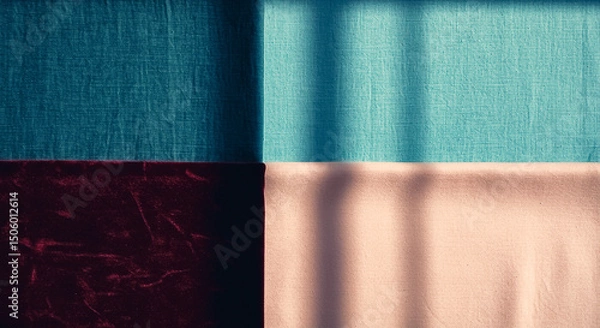 Fototapeta abstract colorful background with fabrics