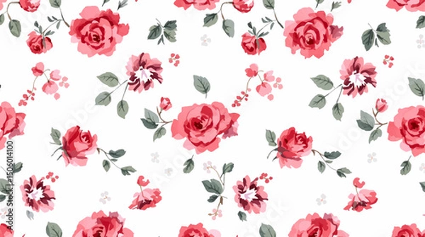Obraz seamless pattern with tulips