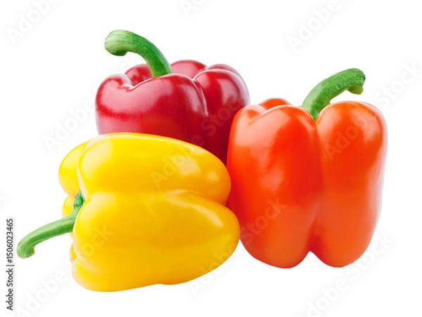 Fototapeta Pepper isolated on transparent background. PNG format