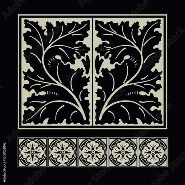 Fototapeta Decorative element. Vector.