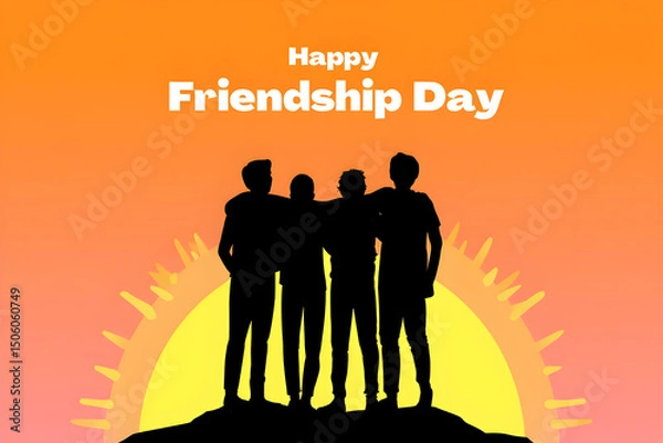 Obraz Happy Friendship Day: Celebrate Friendships with this Meaningful Design