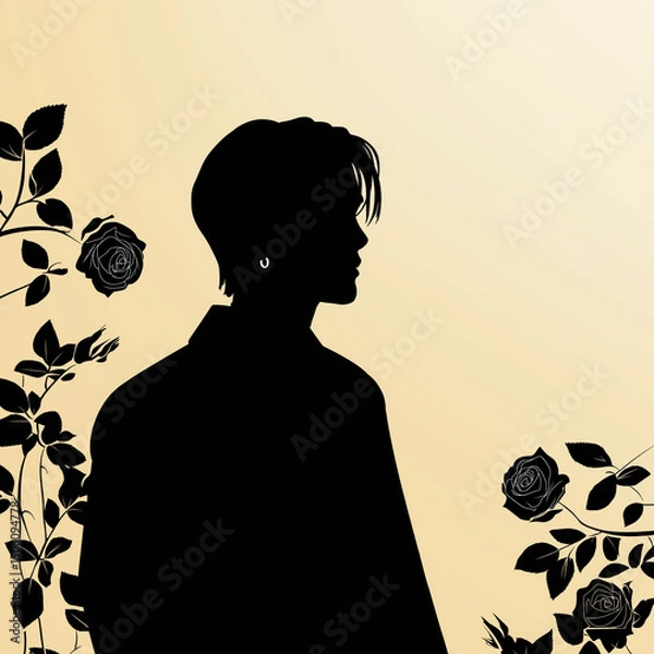 Obraz K-POP ロックスター。歌手。シンガー