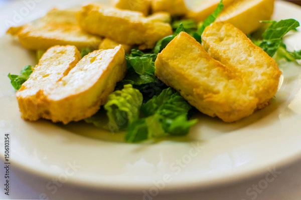 Obraz Close-Up Of Haloumi In Plate