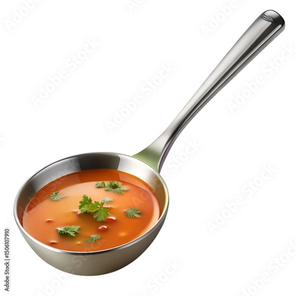 Fototapeta Soup Ladle Isolated on Transparent Background