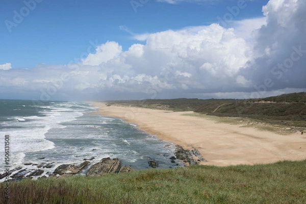 Fototapeta Ocean waves on the beach