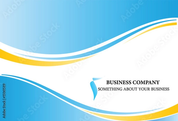 Obraz Business wave background