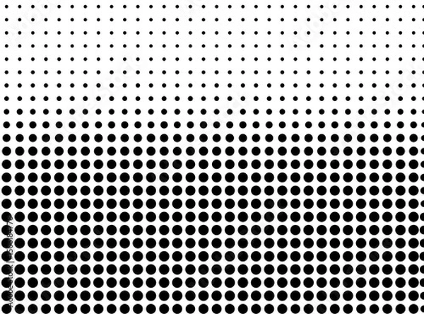 Obraz Halftone Dots Gradient from Top to Bottom