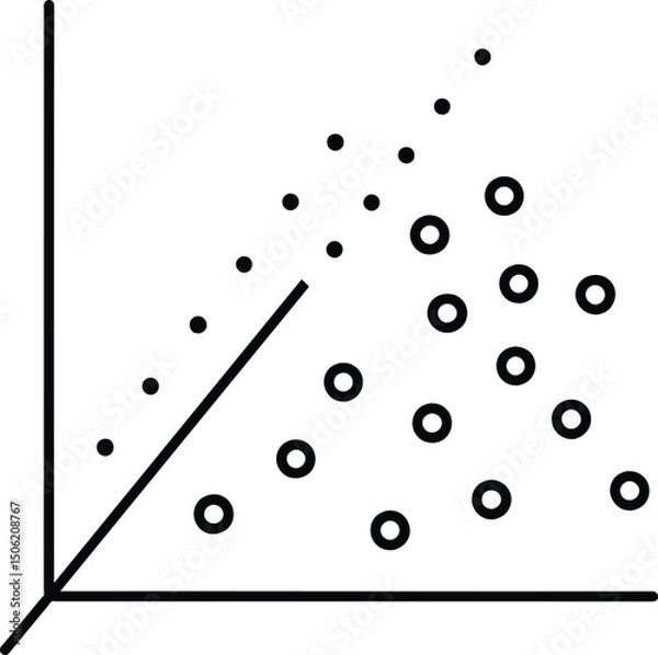 Obraz Scatter Plot Data Graph Chart Business Analytics