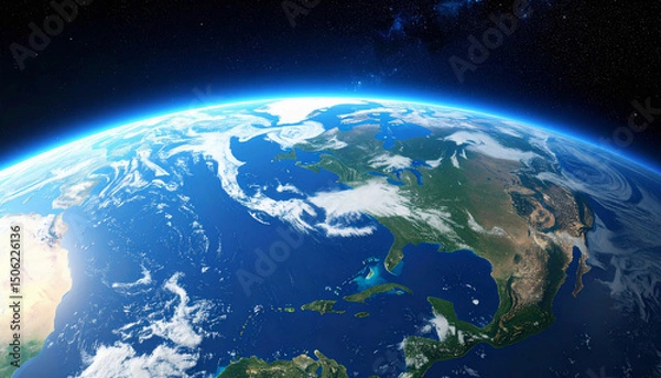 Obraz spectacular view of Earth from space