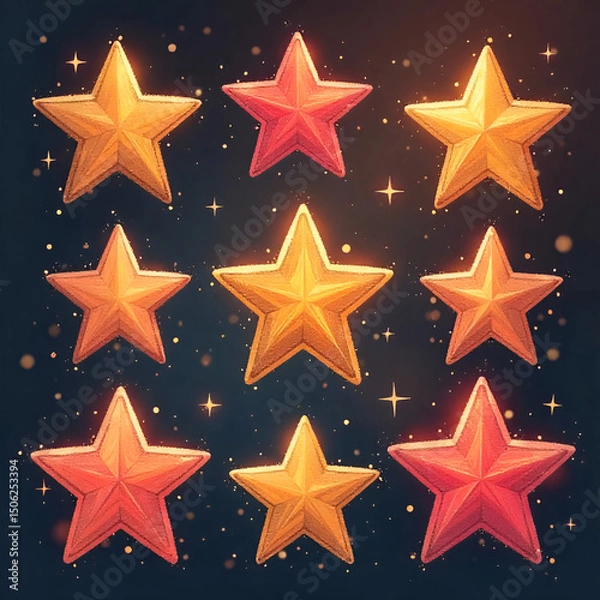 Fototapeta seamless pattern with stars
