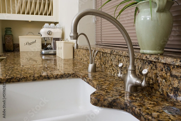 Obraz Modern kitchen sink area