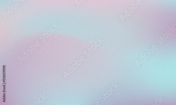 Fototapeta Pastel colored with White Gradient Blurred with Grainy Noise Texture background. Abstract pink, purple, blue, yellow, and teal colorful design.