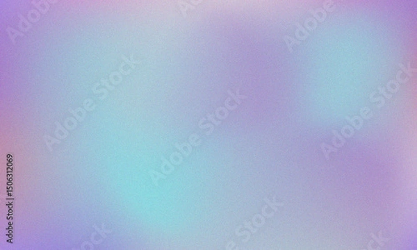 Fototapeta Pastel colored with White Gradient Blurred with Grainy Noise Texture background. Abstract pink, purple, blue, yellow, and teal colorful design.