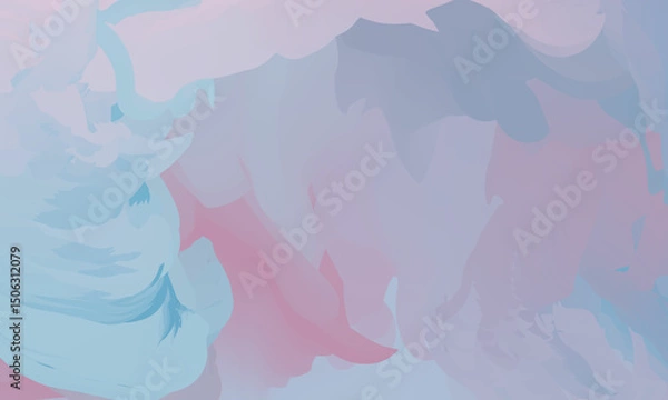 Fototapeta Pastel colored with White Gradient Blurred with Grainy Noise Texture background. Abstract pink, purple, blue, yellow, and teal colorful design.