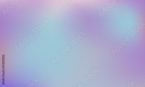 Fototapeta Pastel colored with White Gradient Blurred with Grainy Noise Texture background. Abstract pink, purple, blue, yellow, and teal colorful design.