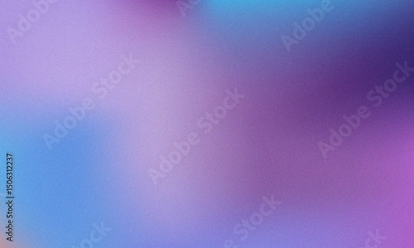 Fototapeta Pastel colored with White Gradient Blurred with Grainy Noise Texture background. Abstract pink, purple, blue, yellow, and teal colorful design.