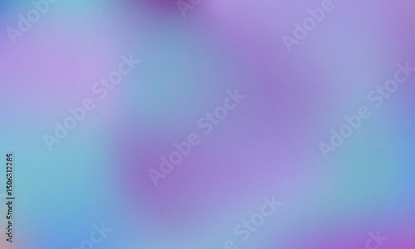 Fototapeta Pastel colored with White Gradient Blurred with Grainy Noise Texture background. Abstract pink, purple, blue, yellow, and teal colorful design.