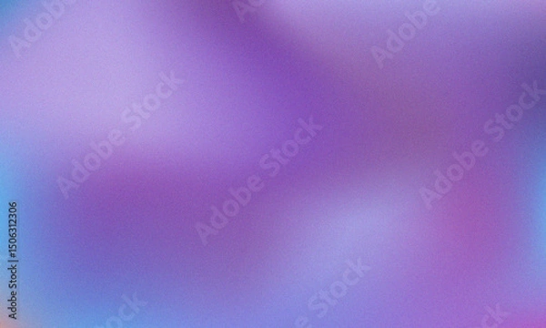 Fototapeta Pastel colored with White Gradient Blurred with Grainy Noise Texture background. Abstract pink, purple, blue, yellow, and teal colorful design.