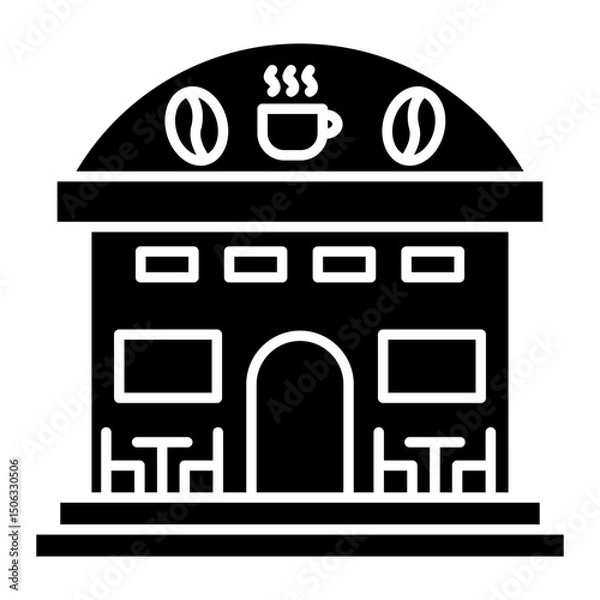 Obraz coffee shop icon