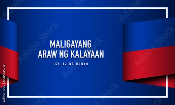Obraz Philippines independence day background design.