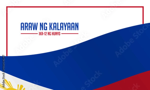 Obraz Philippines independence day background design.