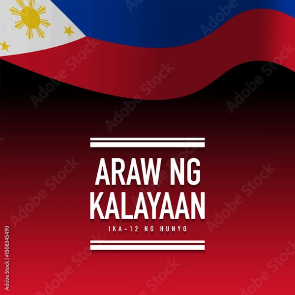 Obraz Philippines independence day background design.