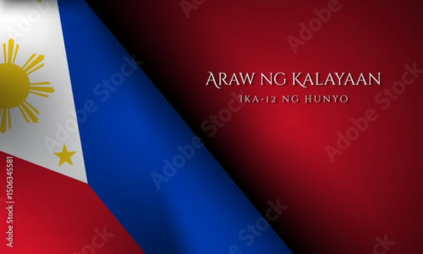 Obraz Philippines independence day background design.