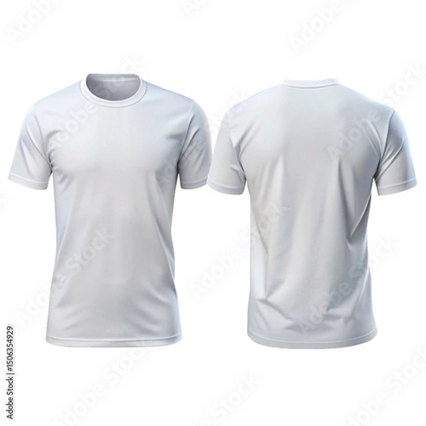 Obraz T-shirt mockup front and back illustrations