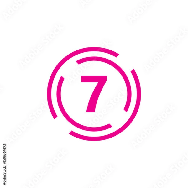 Obraz Number icon vector illustration. Infographic number icon vector. number icon vector