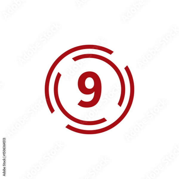 Obraz Number icon vector illustration. Infographic number icon vector. number icon vector