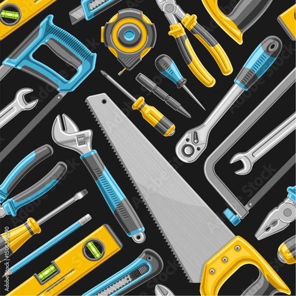 Obraz Vector Hardware Tools seamless pattern
