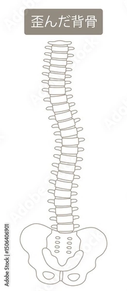 Obraz 歪んだ背骨