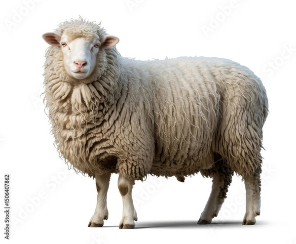Fototapeta Sheep with Woolly Coat