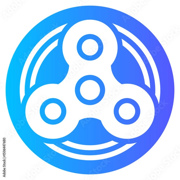 Obraz spinner gradient icon