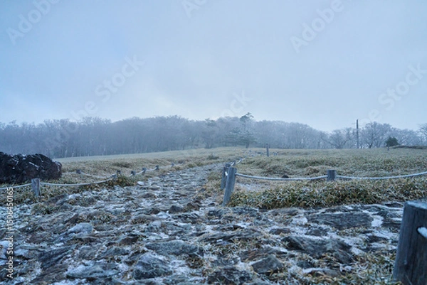 Obraz 雪山の風景