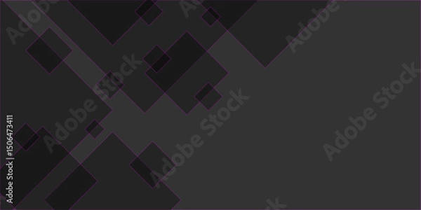 Fototapeta Abstract black rectangle shape geometric line background. Geometric background. Vector illustration abstract graphic design banner pattern presentation background web. design for brochure, website.